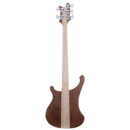 133 - 2019 Rickenbacker 4003S/5 five string bass guitar; Body: natural finish; Neck: maple; Fretboard: map... 