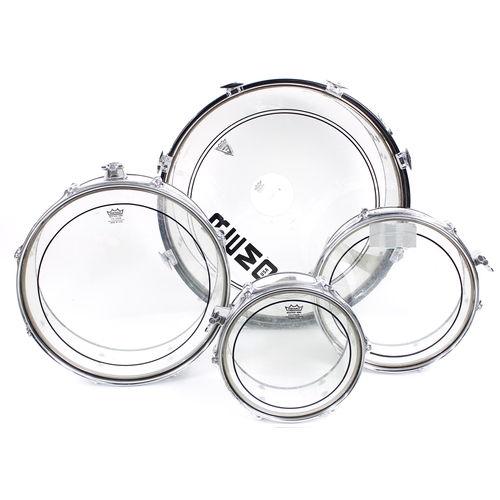 1567 - Remo Acousticon R four piece drum kit, comprising 21