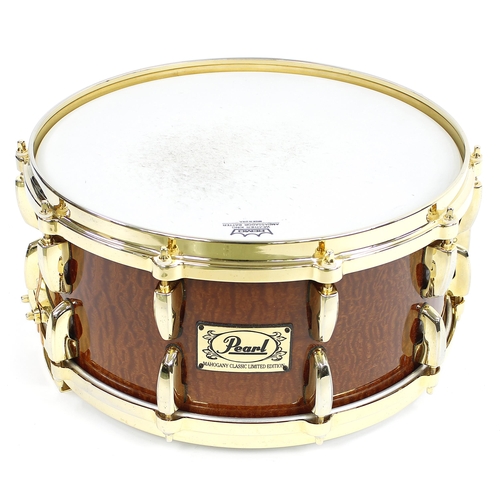 1577 - Pearl Mahogany Classic limited edition snare drum, with 14