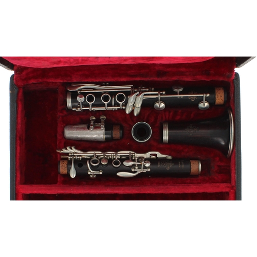 1807 - G. Leblanc Symphonie Model blackwood clarinet, ser. no. 1364, case; also a Boosey & Hawkes eboni... 