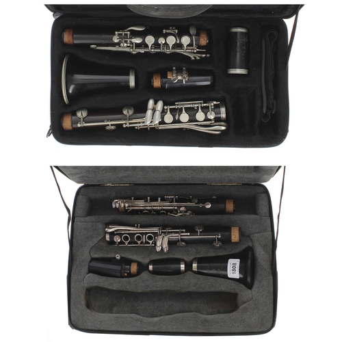 1808 - Boosey & Hawkes Imperial 926 blackwood clarinet, ser. no. 38233, case; also a D. Noblet 'Artist'... 