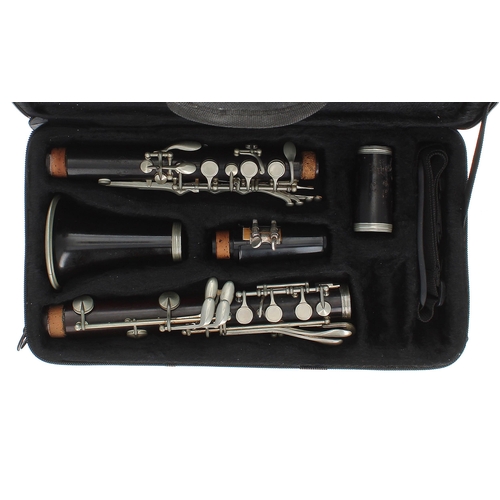 1808 - Boosey & Hawkes Imperial 926 blackwood clarinet, ser. no. 38233, case; also a D. Noblet 'Artist'... 