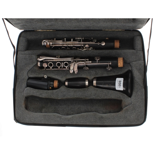 1808 - Boosey & Hawkes Imperial 926 blackwood clarinet, ser. no. 38233, case; also a D. Noblet 'Artist'... 