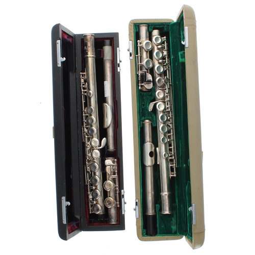 1819 - Lewington Model S81 metal flute, case; also a Pearl PF-501 metal flute ser. no. 003817, case (2)... 