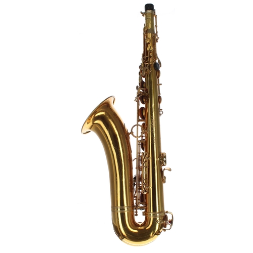 1821 - Good Henri Selmer MK VI gold lacquered tenor saxophone, ser. no. 105762 (1963), case (with crook and... 