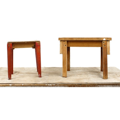 1173 - Tony Zemaitis - a handmade double tier workbench, 34.5