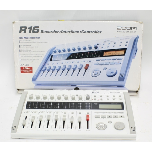 1316 - Zoom R16 recorder: interface: controller, boxed with manual and PSU*Please note: Gardiner Houlgate d... 