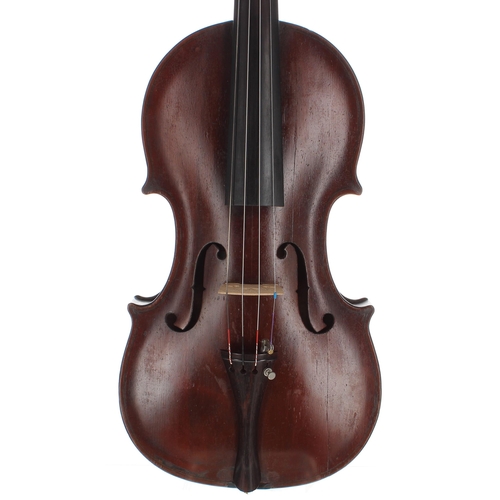 2424 - Interesting 19th century English violin labelled J. Browne & Son, Musical Instrument Makers, 35,... 