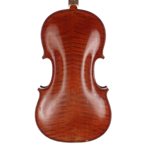 2426 - French violin labelled Gustave Bazin, Eleve de Darte-Vuillaume, Ex-Ouvrier de Ch.-J.-B. Collin-Mezin... 