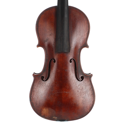 2427 - Violin labelled Jules Merciolle, Luthier á Paris rue des Petits-Ecuries Annee 1931, no. 68, the one ... 