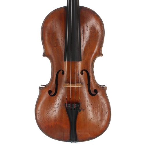 2432 - Good English violin by and labelled made by Thomas Smith at The Harp and Hautboy in Piccadilly, Lond... 