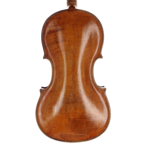 2432 - Good English violin by and labelled made by Thomas Smith at The Harp and Hautboy in Piccadilly, Lond... 