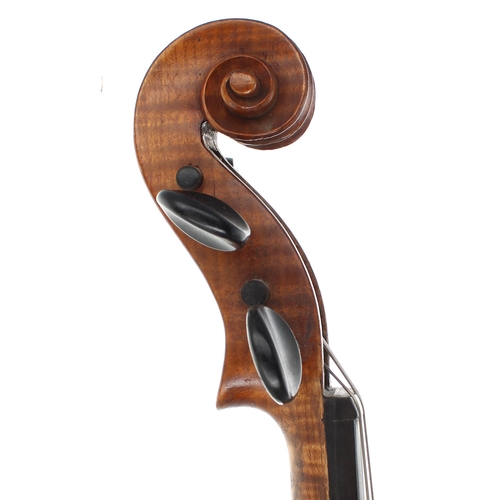 2435 - Early 20th century German violin labelled Nicholaus Amatus..., 14 1/4