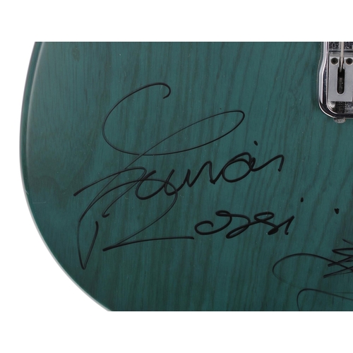 436 - Status Quo - pair of autographed early 1990s Fender Francis Rossi and Rick Parfitt Signature Telecas... 