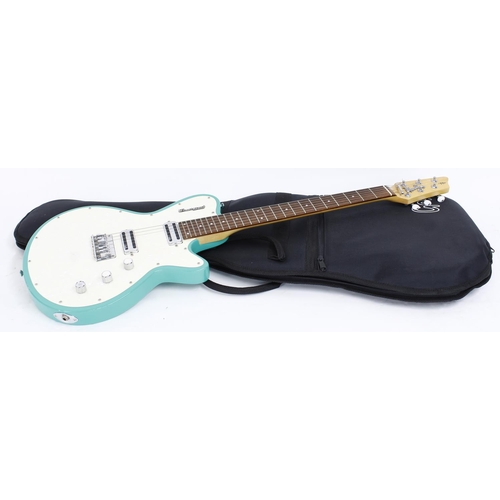 376 - Ray Fenwick - Godin Radiator electric guitar, ser. no. 99203831; Body: surf green finish with pearl ... 