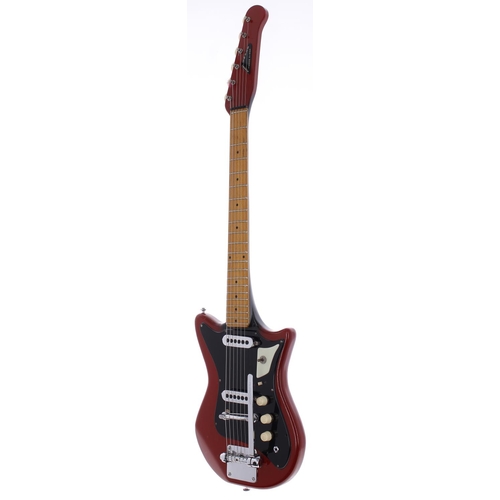 368 - Ray Fenwick - Burns Sonic electric guitar, made in England, circa 1960; Body: red finish, lacquer ov... 