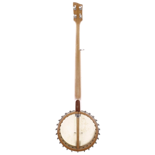 384 - Ray Fenwick - Hawk five string banjo in need of restoration, within original hard case... 