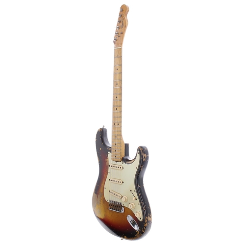 391 - Charlie Harcourt - 1960s Fender 'StratoTele' Stratocaster / Telecaster electric guitar, made in USA,... 