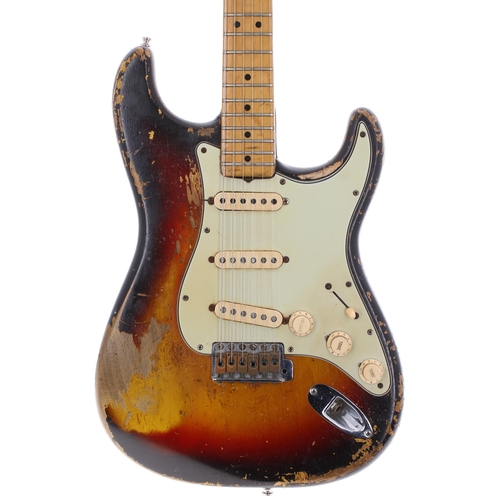 391 - Charlie Harcourt - 1960s Fender 'StratoTele' Stratocaster / Telecaster electric guitar, made in USA,... 