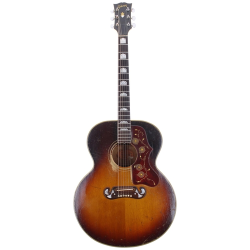 393 - Charlie Harcourt - 1962 Gibson J-200 acoustic guitar, made in USA, serial no. 61209; Body: sunburst ... 