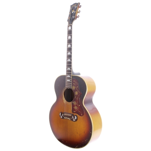 393 - Charlie Harcourt - 1962 Gibson J-200 acoustic guitar, made in USA, serial no. 61209; Body: sunburst ... 