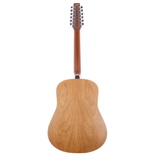 398 - Charlie Harcourt - Seagull S12 twelve string acoustic guitar, made in Canada, ser. no. 4452049; Back... 