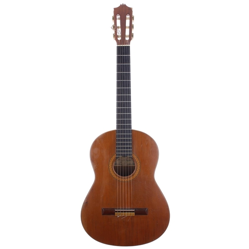 400 - Charlie Harcourt - 1972 Hiroshi Tamura P40 classical guitar; Back and Sides: rosewood, scratches and... 