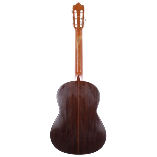 400 - Charlie Harcourt - 1972 Hiroshi Tamura P40 classical guitar; Back and Sides: rosewood, scratches and... 