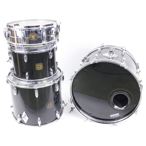 1568 - Gretsch three piece drum kit plus snare, comprising 20