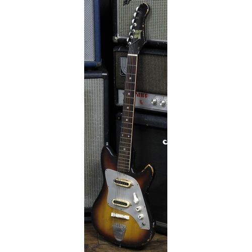 602 - 1960s Kent 545 electric guitar in need of general refurbishment