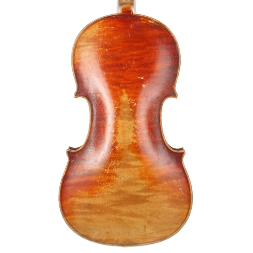 2447 - 19th century Stradivari copy violin, 14 3/16