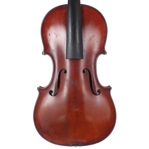 2449 - Italian violin by and labelled Antonio Lechi, fece Cremona 1923; also signed on the label, the two p... 