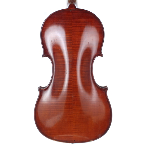 2449 - Italian violin by and labelled Antonio Lechi, fece Cremona 1923; also signed on the label, the two p... 