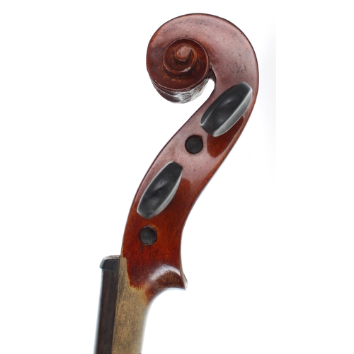 2449 - Italian violin by and labelled Antonio Lechi, fece Cremona 1923; also signed on the label, the two p... 