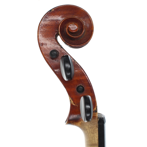 2450 - Scottish violin by and labelled Made by John Lowe, Glasgow, 1924, no. 21, 14