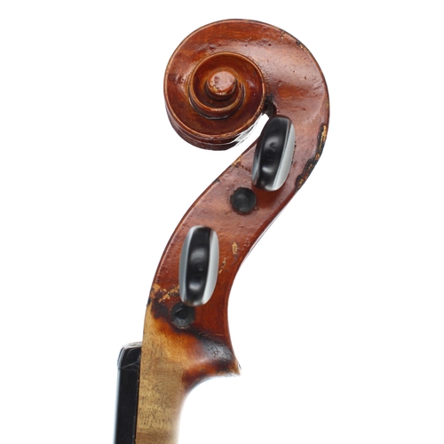 2450 - Scottish violin by and labelled Made by John Lowe, Glasgow, 1924, no. 21, 14