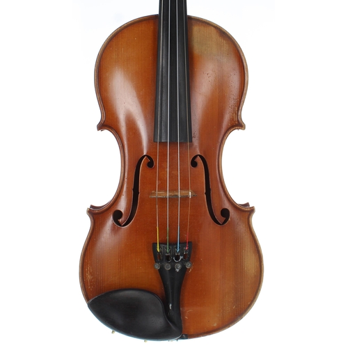 2452 - Violin labelled Ch.J.-B. Collin-Mezin, Maitre-Luthier, Grand Prix Exposition Universelle 1900, Paris... 