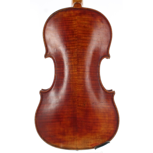 2453 - Interesting 19th century violin labelled Joseph Rocca fecit, Taurini anno Domini 1862 no. 185, the o... 