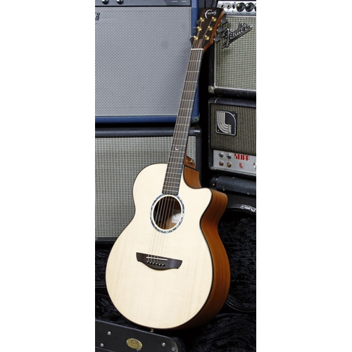 658 - 2022 Faith Natural Series Venus electro-acoustic guitar; Back and sides: Indonesian mahogany; Top: E... 