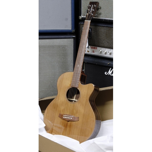 663 - Tanglewood Java TWJSF electro-acoustic guitar; Back and sides: Amara/Spalt Mango; Top: solid spruce;... 