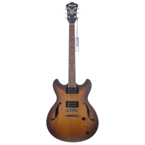 295 - Ibanez AS53-TF semi-hollow body electric guitar, made in Indonesia; Body: satin burst; Neck: good; F... 