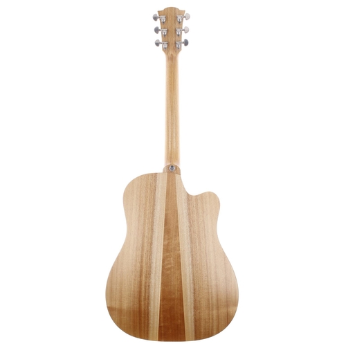 296 - Cole Clark Fat Lady FL1AC left-handed electro-acoustic guitar, made in Australia; Body: natural fini... 