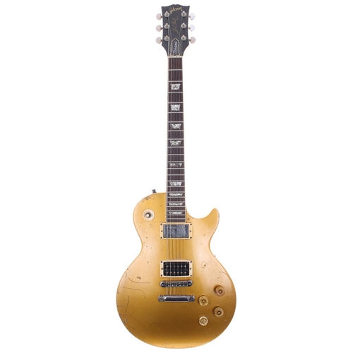 431 - Rob Holliday (Gary Numan, The Prodigy) - 1976 Gibson Les Paul Standard gold top electric guitar, mad... 