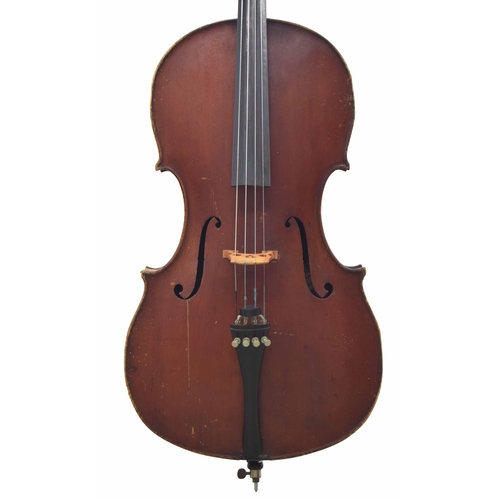 2506 - English violoncello labelled T. Grater Maker Anno 1916, Copy of Joannes Baptista Guadanini, Fecit Pl... 