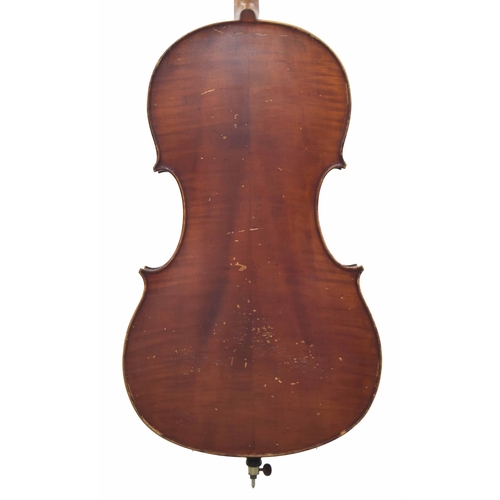 2506 - English violoncello labelled T. Grater Maker Anno 1916, Copy of Joannes Baptista Guadanini, Fecit Pl... 