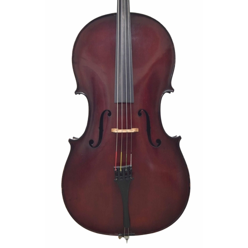 2515 - Good Italian violoncello labelled Officina Claudio Monteverde, Cremona; also signed in ink and dated... 