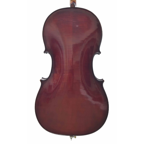 2515 - Good Italian violoncello labelled Officina Claudio Monteverde, Cremona; also signed in ink and dated... 