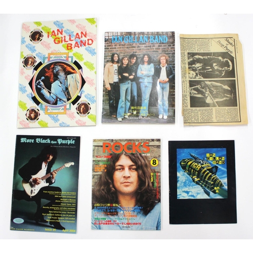 390 - Ray Fenwick - Ian Gillan Band Japanese souvenir tour programme and one other; together with an Ian G... 