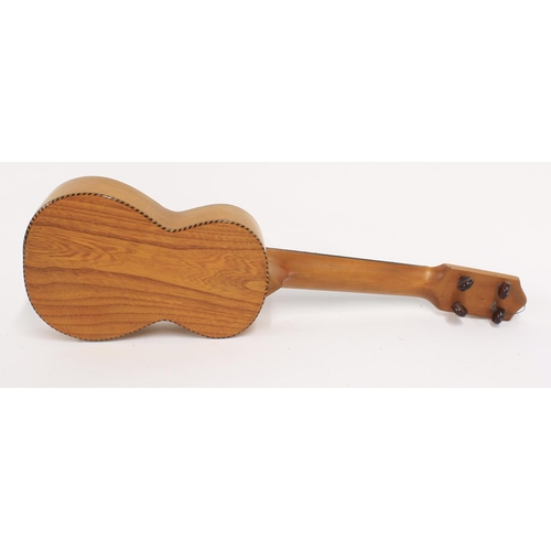 415 - Charlie Harcourt - an interesting well made ukulele labelled Francis Salabert 