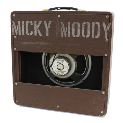 432 - Micky Moody - Park 1292 30 watt guitar amplifier, made in England, ser. no. 240804, fitted with a Ce... 